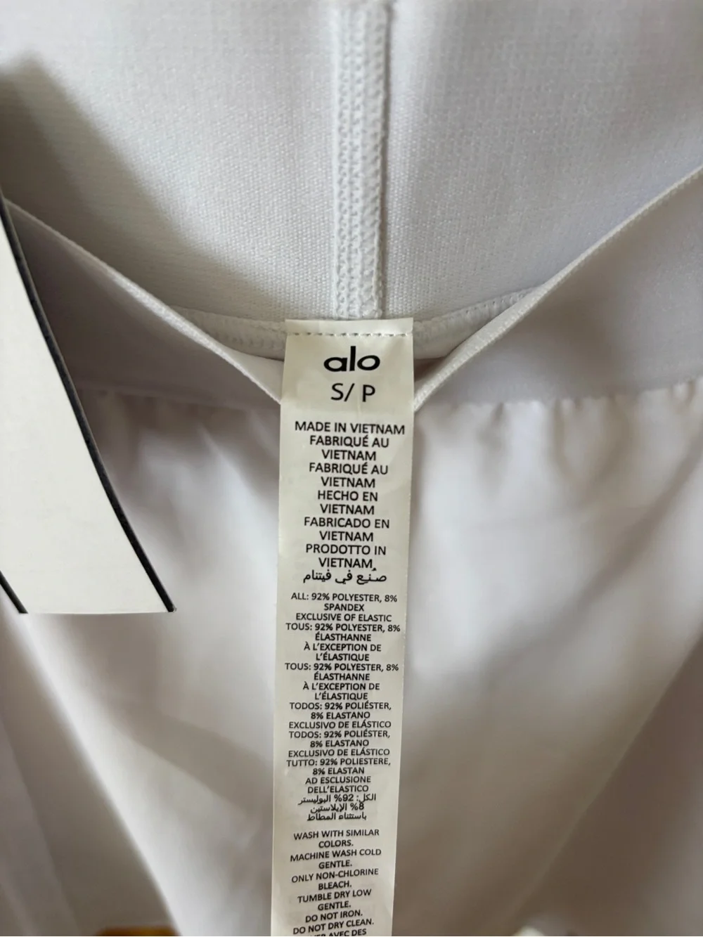 ALO Yoga White Pleated Circle Skort